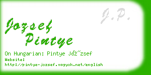 jozsef pintye business card